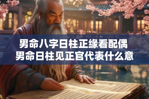 男命八字日柱正缘看配偶 男命日柱见正官代表什么意思 男命八字日柱正缘看配偶 男命日柱见正官代表什么意思