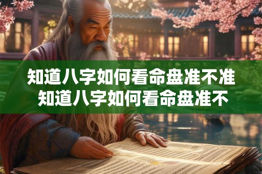 知道八字如何看命盘准不准 知道八字如何看命盘准不准确