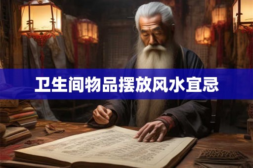 卫生间物品摆放风水宜忌