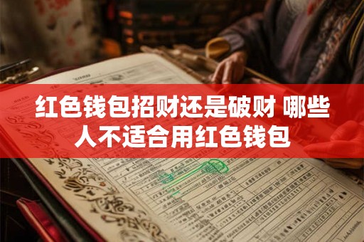 红色钱包招财还是破财 哪些人不适合用红色钱包
