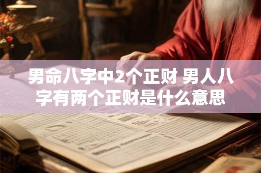 男命八字中2个正财 男人八字有两个正财是什么意思 男命八字中2个正财 男人八字有两个正财是什么意思