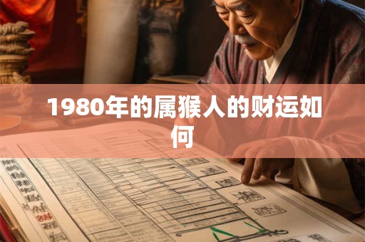 1980年的属猴人的财运如何 1980年的属猴人的财运如何
