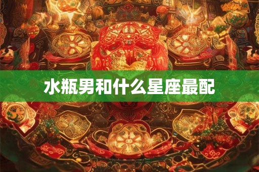 水瓶男和什么星座最配