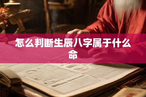 怎么判断生辰八字属于什么命 怎么判断生辰八字属于什么命