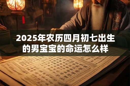 2025年农历四月初七出生的男宝宝的命运怎么样 2025年农历四月初七出生的男宝宝的命运怎么样