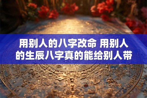 用别人的八字改命 用别人的生辰八字真的能给别人带来伤害吗 用别人的八字改命 用别人的生辰八字真的能给别人带来伤害吗
