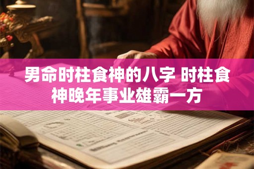 男命时柱食神的八字 时柱食神晚年事业雄霸一方 男命时柱食神的八字 时柱食神晚年事业雄霸一方