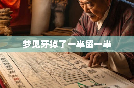 梦见牙掉了一半留一半 梦见牙掉了一半留一半