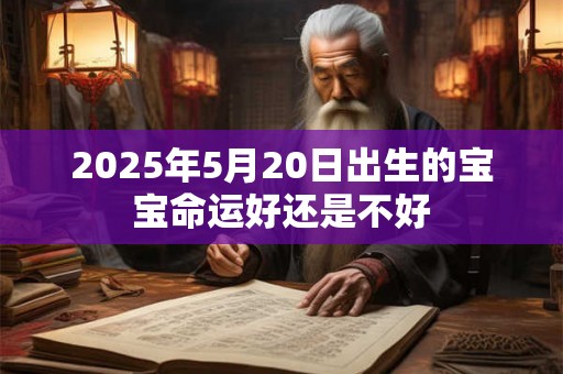 2025年5月20日出生的宝宝命运好还是不好 2025年5月20日出生的宝宝命运好还是不好