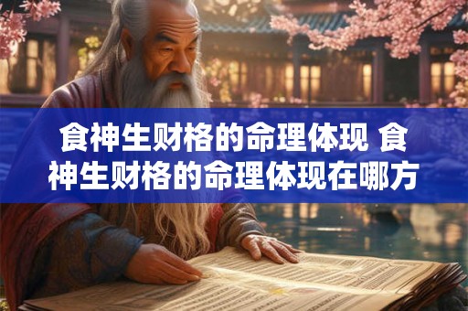 食神生财格的命理体现 食神生财格的命理体现在哪方面 食神生财格的命理体现 食神生财格的命理体现在哪方面
