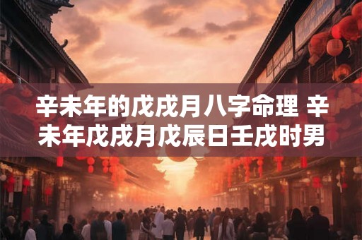 辛未年的戊戌月八字命理 辛未年戊戌月戊辰日壬戌时男命 辛未年的戊戌月八字命理 辛未年戊戌月戊辰日壬戌时男命