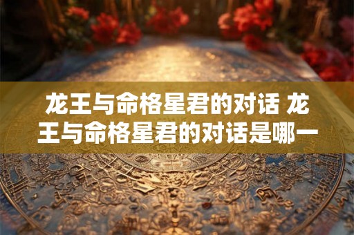 龙王与命格星君的对话 龙王与命格星君的对话是哪一集 龙王与命格星君的对话 龙王与命格星君的对话是哪一集
