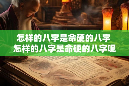 怎样的八字是命硬的八字 怎样的八字是命硬的八字呢 怎样的八字是命硬的八字 怎样的八字是命硬的八字呢