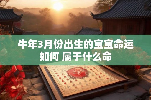 牛年3月份出生的宝宝命运如何 属于什么命 牛年3月份出生的宝宝命运如何 属于什么命