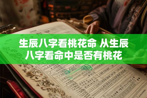 生辰八字看桃花命 从生辰八字看命中是否有桃花 生辰八字看桃花命 从生辰八字看命中是否有桃花