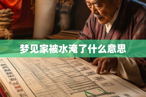梦见家被水淹了什么意思 梦见家被水淹了什么意思
