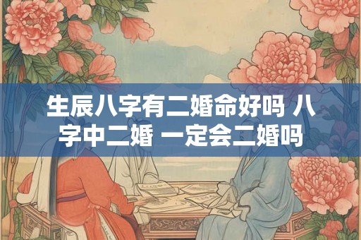 生辰八字有二婚命好吗 八字中二婚 一定会二婚吗 生辰八字有二婚命好吗 八字中二婚 一定会二婚吗