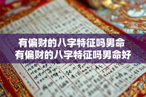 有偏财的八字特征吗男命 有偏财的八字特征吗男命好吗