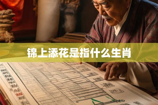 锦上添花是指什么生肖