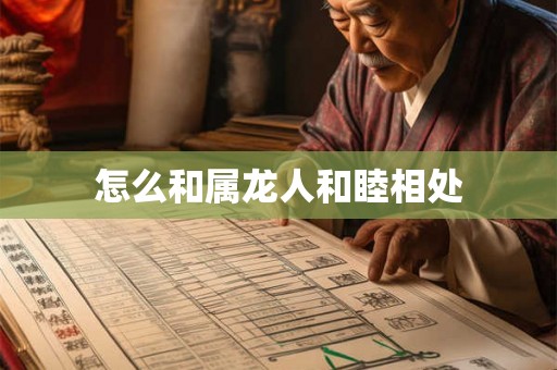 怎么和属龙人和睦相处