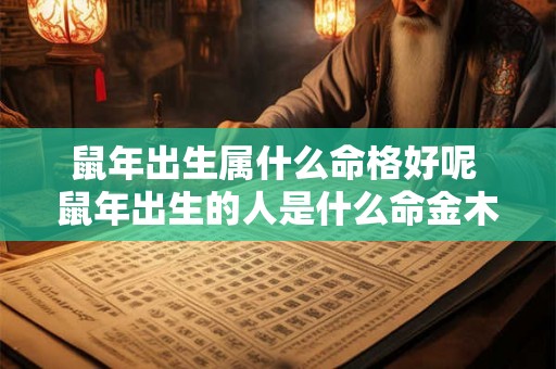 鼠年出生属什么命格好呢 鼠年出生的人是什么命金木水火土 鼠年出生属什么命格好呢 鼠年出生的人是什么命金木水火土