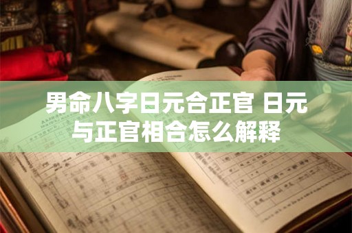 男命八字日元合正官 日元与正官相合怎么解释 男命八字日元合正官 日元与正官相合怎么解释