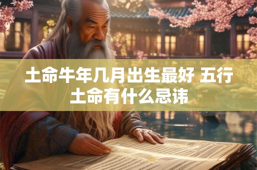土命牛年几月出生最好 五行土命有什么忌讳
