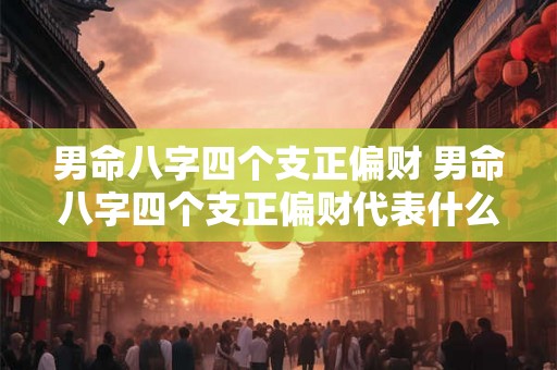 男命八字四个支正偏财 男命八字四个支正偏财代表什么 男命八字四个支正偏财 男命八字四个支正偏财代表什么