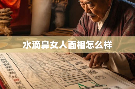 水滴鼻女人面相怎么样