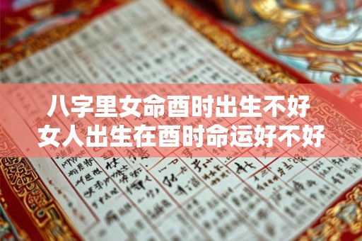 八字里女命酉时出生不好 女人出生在酉时命运好不好