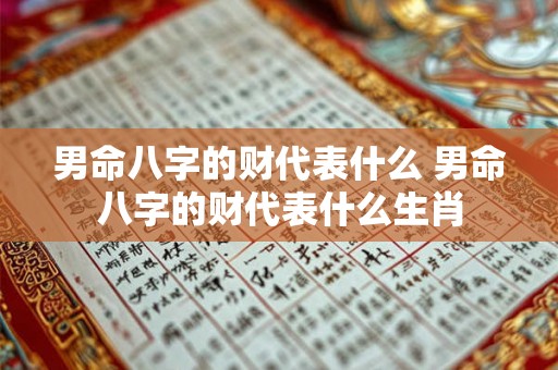男命八字的财代表什么 男命八字的财代表什么生肖 男命八字的财代表什么 男命八字的财代表什么生肖