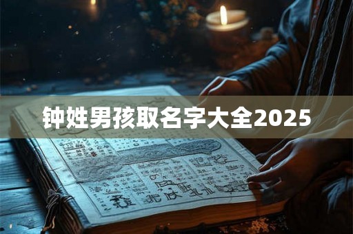 钟姓男孩取名字大全2025 钟姓男孩取名字大全2025