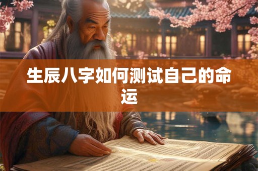 生辰八字如何测试自己的命运 生辰八字如何测试自己的命运