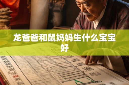 龙爸爸和鼠妈妈生什么宝宝好 龙爸爸和鼠妈妈生什么宝宝好