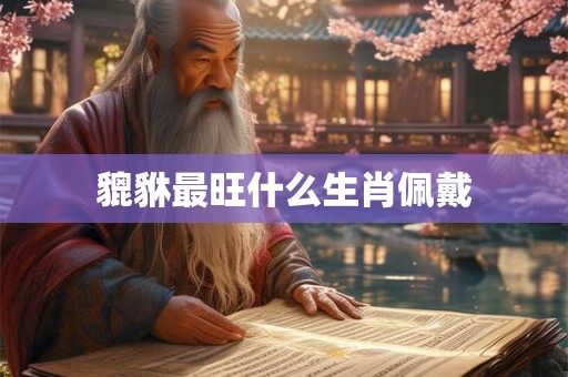 貔貅最旺什么生肖佩戴 貔貅最旺什么生肖佩戴