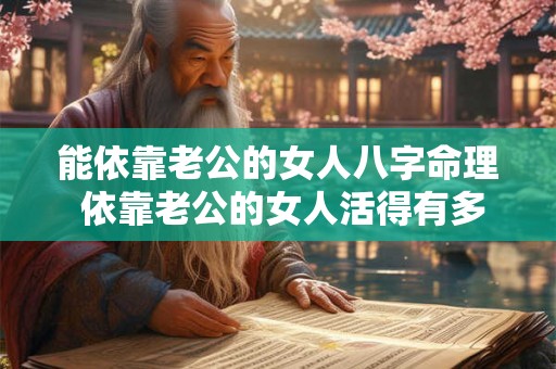 能依靠老公的女人八字命理 依靠老公的女人活得有多悲惨