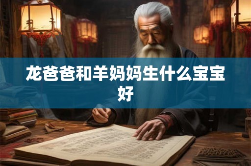 龙爸爸和羊妈妈生什么宝宝好 龙爸爸和羊妈妈生什么宝宝好