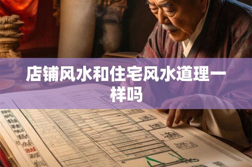 店铺风水和住宅风水道理一样吗 店铺风水和住宅风水道理一样吗