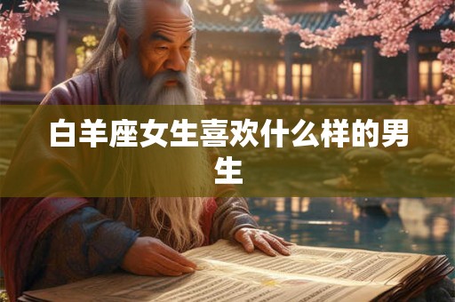 白羊座女生喜欢什么样的男生 白羊座女生喜欢什么样的男生