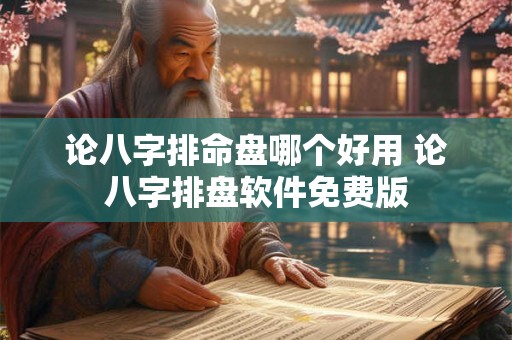 论八字排命盘哪个好用 论八字排盘软件免费版 论八字排命盘哪个好用 论八字排盘软件免费版