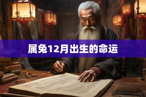 属兔12月出生的命运 属兔12月出生的命运