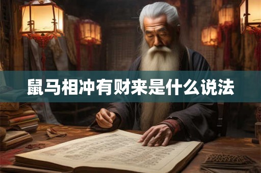 鼠马相冲有财来是什么说法 鼠马相冲有财来是什么说法