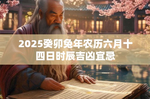 2025癸卯兔年农历六月十四日时辰吉凶宜忌 2025癸卯兔年农历六月十四日时辰吉凶宜忌