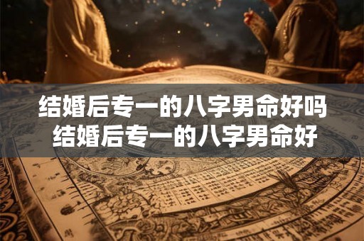 结婚后专一的八字男命好吗 结婚后专一的八字男命好吗还是女命