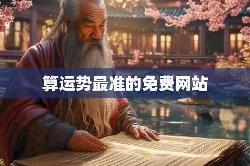 算运势最准的免费网站 算运势最准的免费网站
