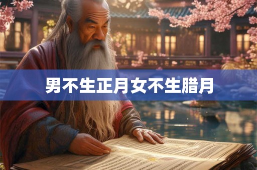 男不生正月女不生腊月 男不生正月女不生腊月