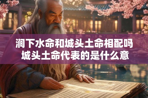 涧下水命和城头土命相配吗 城头土命代表的是什么意思 涧下水命和城头土命相配吗 城头土命代表的是什么意思