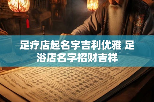 足疗店起名字吉利优雅 足浴店名字招财吉祥 足疗店起名字吉利优雅 足浴店名字招财吉祥