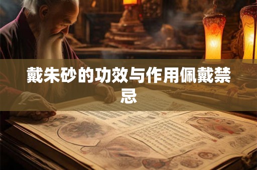 戴朱砂的功效与作用佩戴禁忌 戴朱砂的功效与作用佩戴禁忌