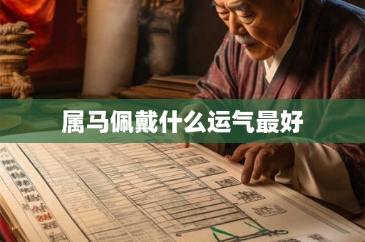 属马佩戴什么运气最好